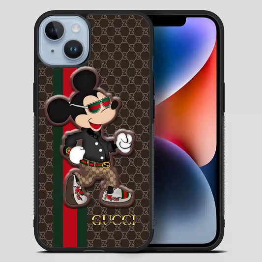 Gucci Mickey Mouse Fashion iPhone 14 Plus Case