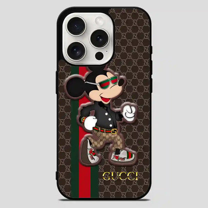 Gucci Mickey Mouse Fashion iPhone 15 Pro Max Case