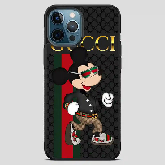 Gucci Mickey Mouse Gold iPhone 12 Pro Max Case