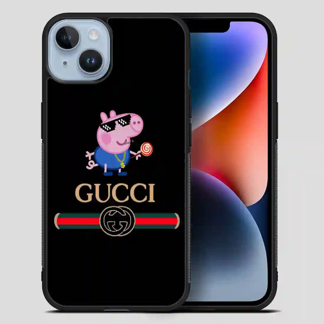 Gucci Peppa Pig iPhone 14 Plus Case