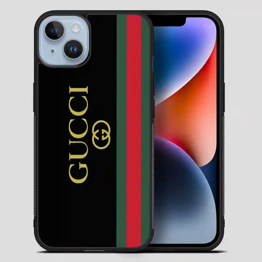 Gucci Simple Strip iPhone 14 Plus Case