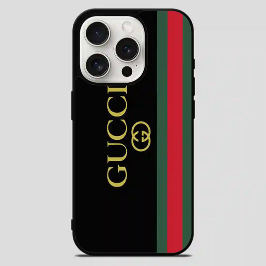 Gucci Simple Strip iPhone 15 Pro Max Case