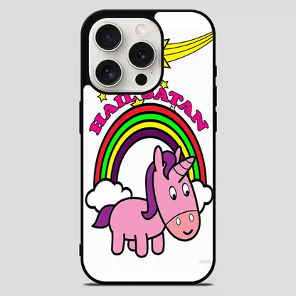 Hail Satan Unicorn Cool iPhone 15 Pro Max Case