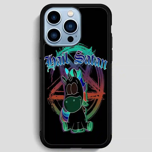 Hail Satan Unicorn Retro iPhone 13 Pro Max Case