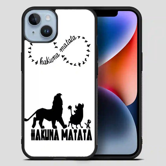 Hakuna Matata Black iPhone 14 Plus Case