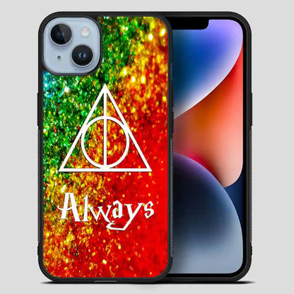 Harry Potter Always In Glitter Rainbow Cool iPhone 14 Plus Case