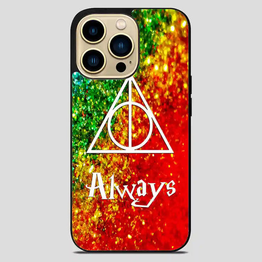 Harry Potter Always In Glitter Rainbow Cool iPhone 14 Pro Max Case