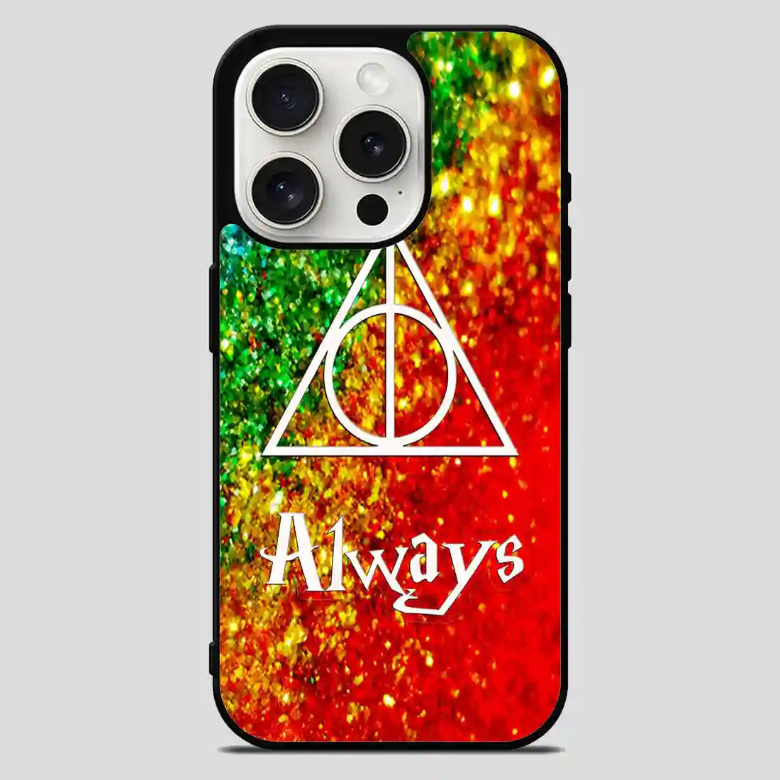 Harry Potter Always In Glitter Rainbow Cool iPhone 15 Pro Max Case