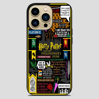 Harry Potter Collage Retro iPhone 14 Pro Max Case