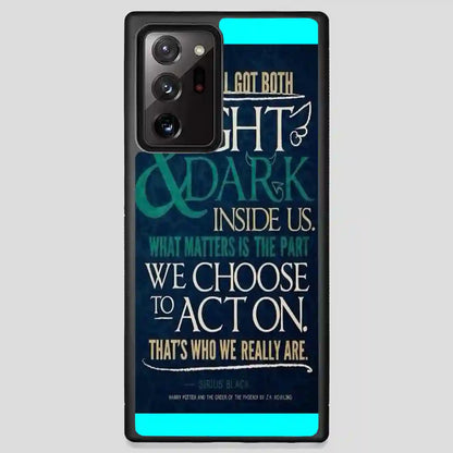 Harry Potter Quotes Sirius Black Cool Samsung Galaxy Note 20 Ultra Case