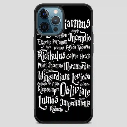 Harry Potter Spells Collage iPhone 12 Pro Max Case