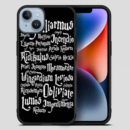 Harry Potter Spells Collage iPhone 14 Plus Case