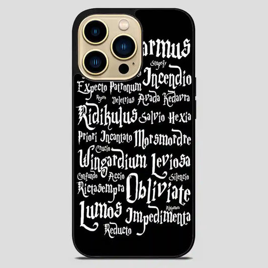 Harry Potter Spells Collage iPhone 14 Pro Max Case