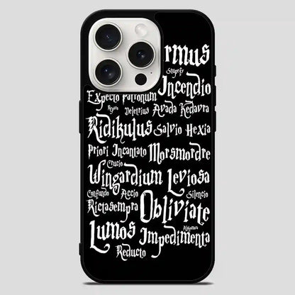 Harry Potter Spells Collage iPhone 15 Pro Max Case