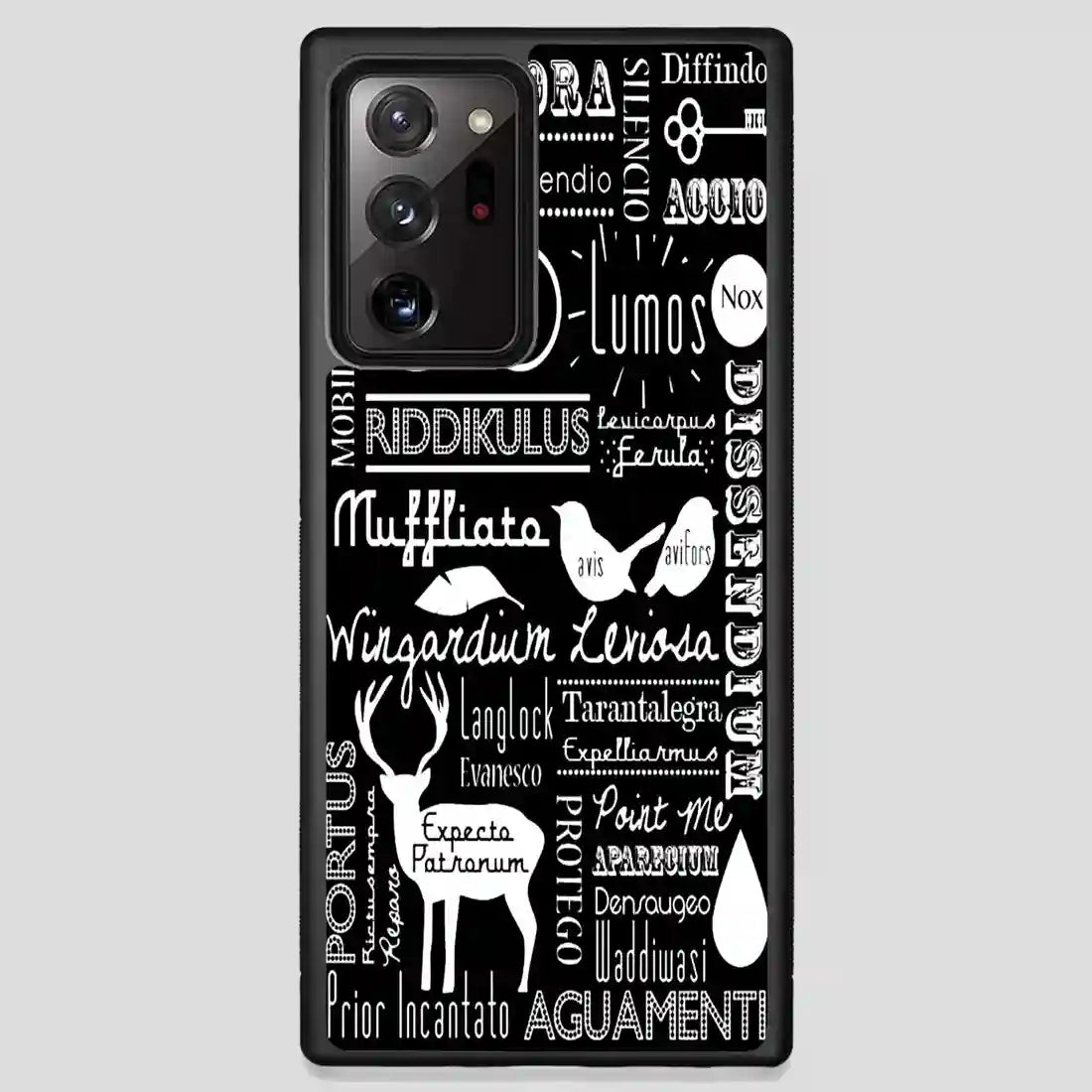 Harry Potter Spells Retro Collage Samsung Galaxy Note 20 Ultra Case