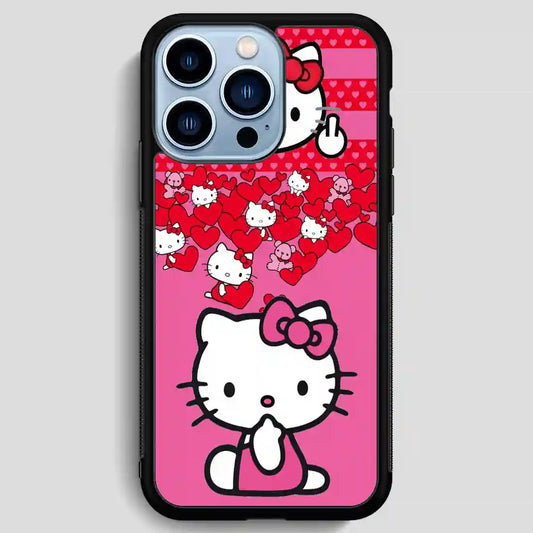 Hello Kitty Middle Finger iPhone 13 Pro Max Case