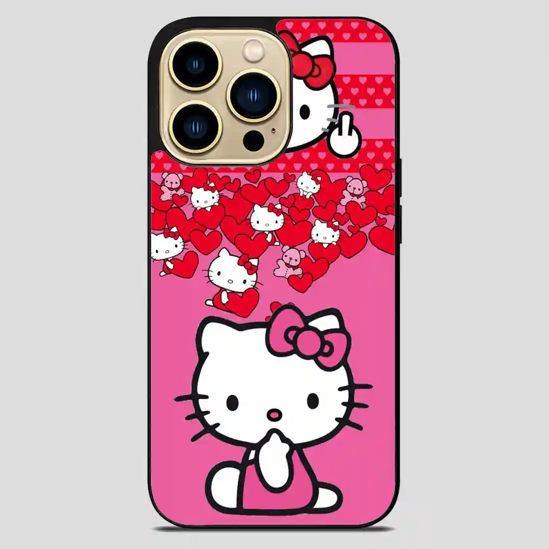 Hello Kitty Middle Finger iPhone 14 Pro Max Case