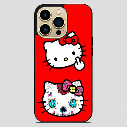 Hello Kitty Sugar Skull Face iPhone 14 Pro Max Case