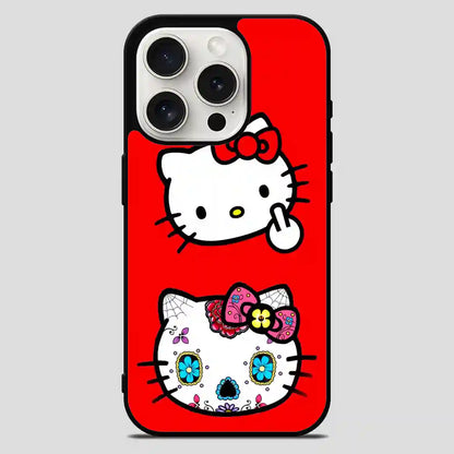 Hello Kitty Sugar Skull Face iPhone 15 Pro Max Case