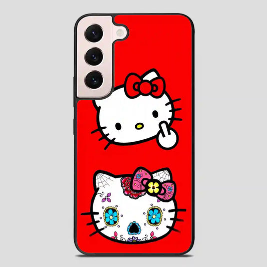 Hello Kitty Sugar Skull Face Samsung Galaxy S22 Plus Case