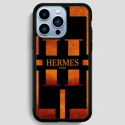 Hermes Paris Gold iPhone 13 Pro Max Case