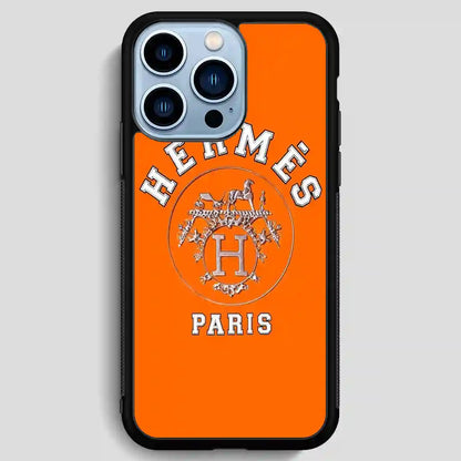 Hermes Paris Orange iPhone 13 Pro Max Case