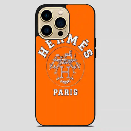 Hermes Paris Orange iPhone 14 Pro Max Case