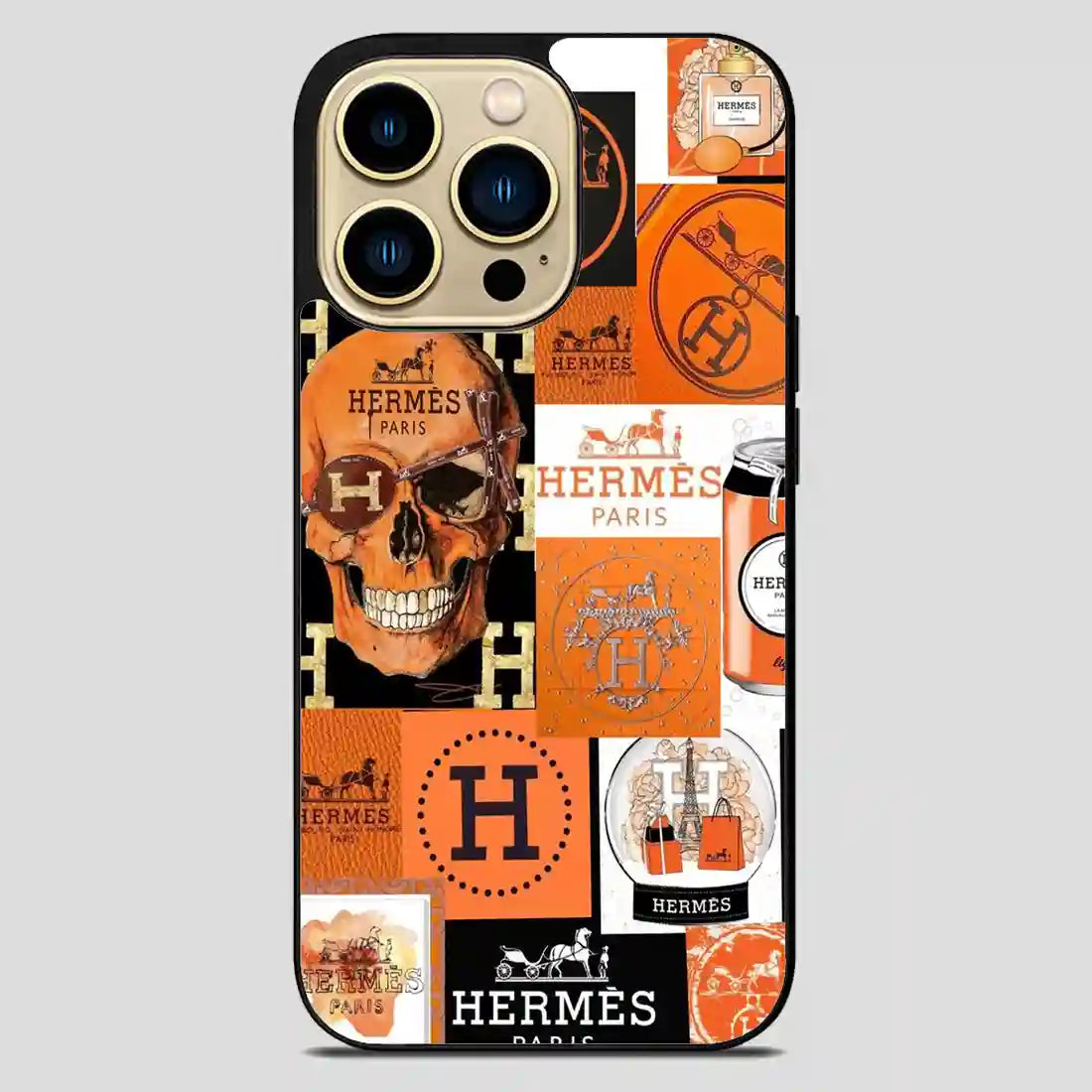 Hermes Paris Skull iPhone 14 Pro Max Case