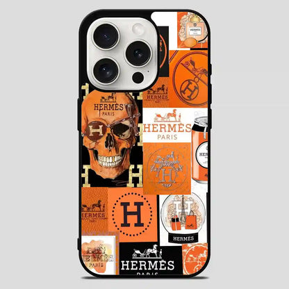 Hermes Paris Skull iPhone 15 Pro Max Case