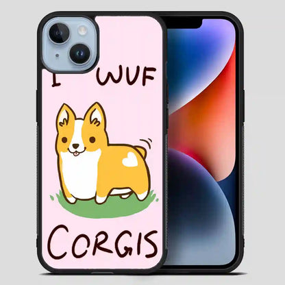 I Wuf Corgis iPhone 14 Plus Case