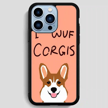 I Wuf Corgis Retro iPhone 13 Pro Max Case