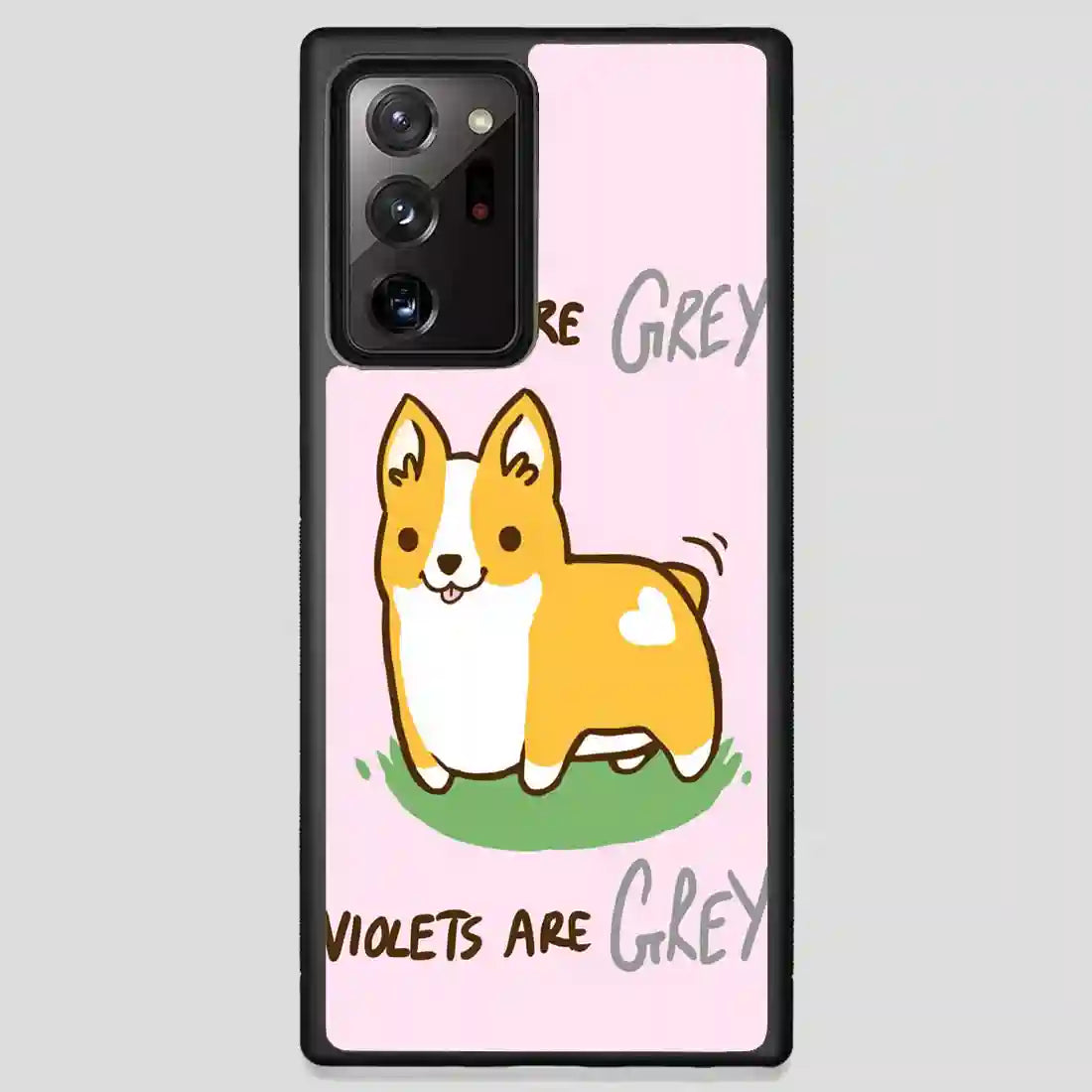 I Wuf Corgis Roses Are Grey Violets Are Grey Samsung Galaxy Note 20 Ultra Case