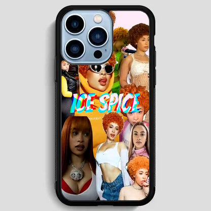 Ice Spice Rapper Collage iPhone 13 Pro Max Case