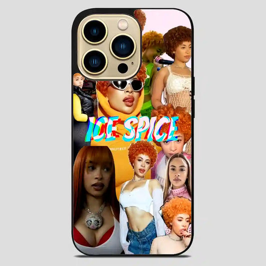 Ice Spice Rapper Collage iPhone 14 Pro Max Case