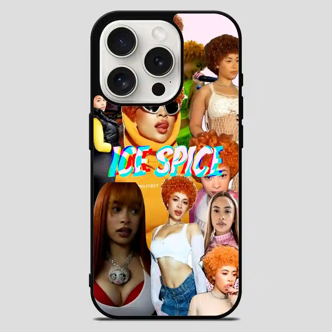 Ice Spice Rapper Collage iPhone 15 Pro Max Case