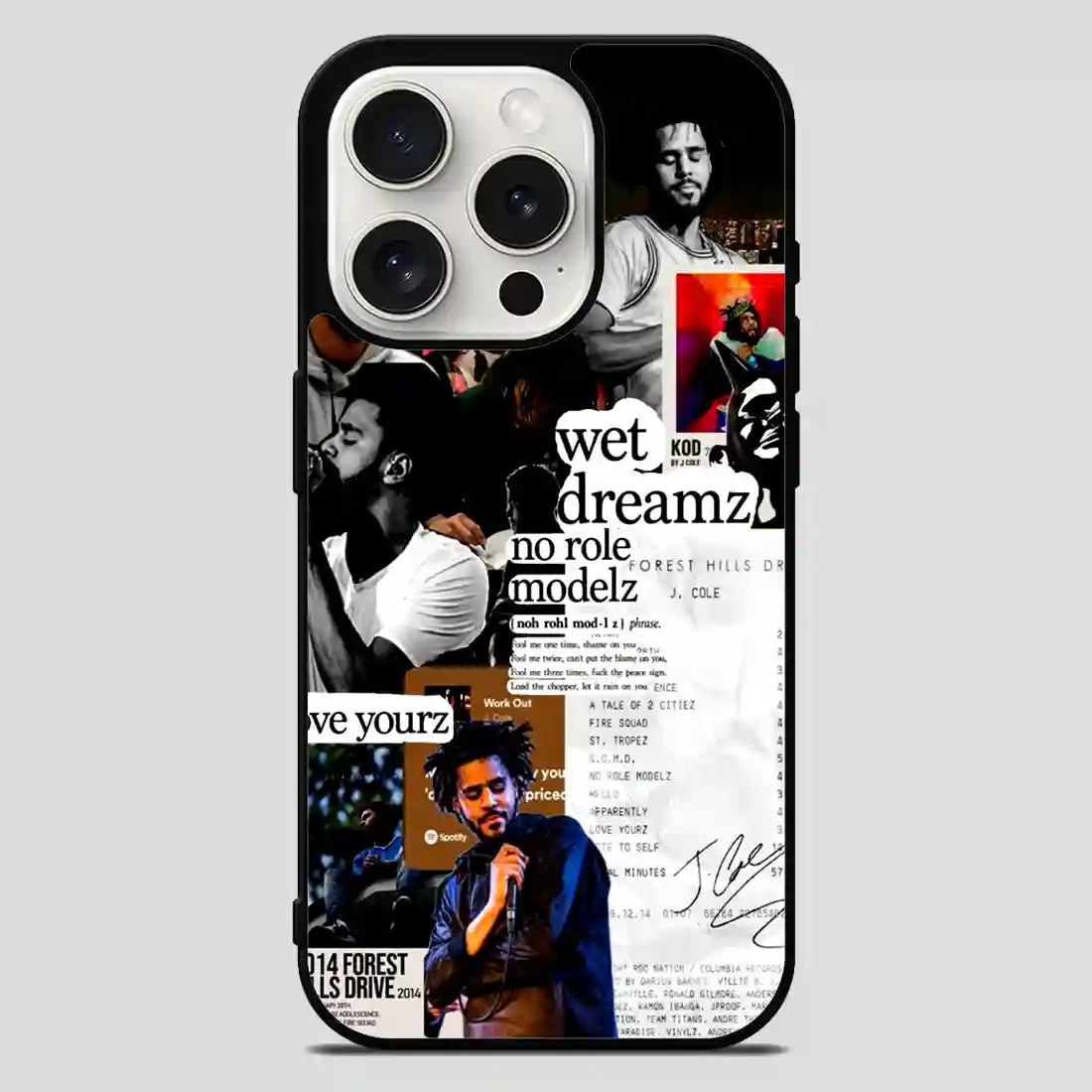 J Cole Rap iPhone 15 Pro Max Case