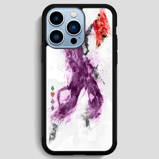 Joker Watercolor Painting iPhone 13 Pro Max Case