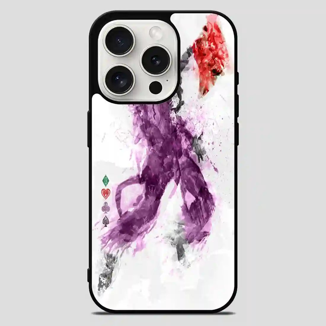 Joker Watercolor Painting iPhone 15 Pro Max Case