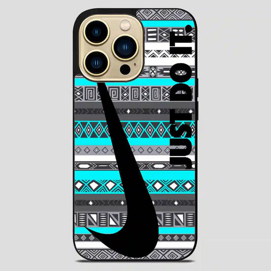 Just Do It Aztec Blue iPhone 14 Pro Max Case