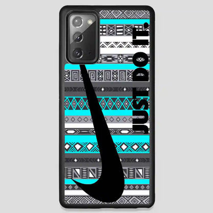 Just Do It Aztec Blue Samsung Galaxy Note 20 Case