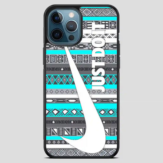 Just Do It Aztec Mint iPhone 12 Pro Max Case