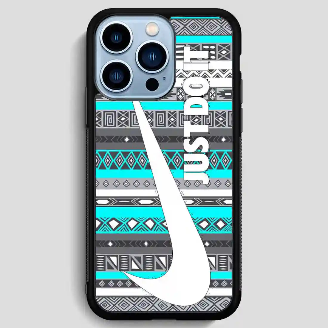 Just Do It Aztec Mint iPhone 13 Pro Max Case