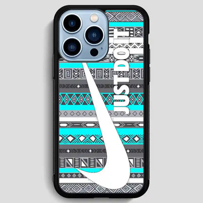 Just Do It Aztec Mint iPhone 13 Pro Max Case