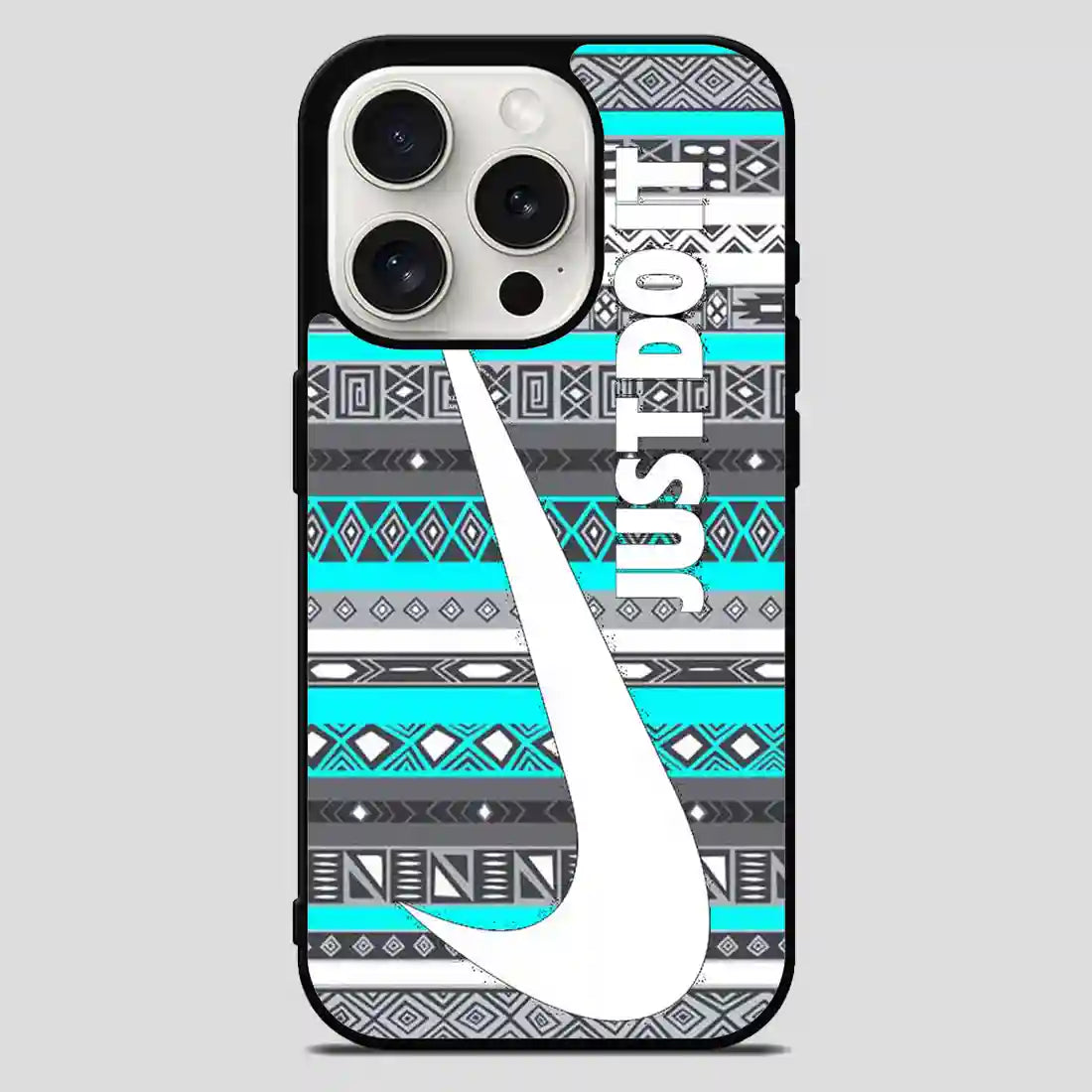 Just Do It Aztec Mint iPhone 15 Pro Max Case