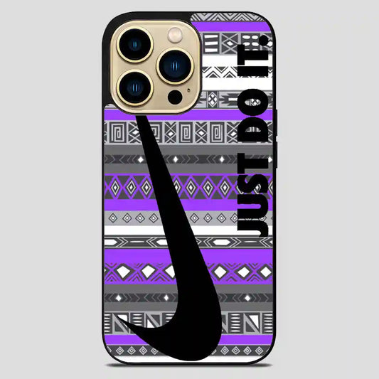 Just Do It Aztec Retro iPhone 14 Pro Max Case