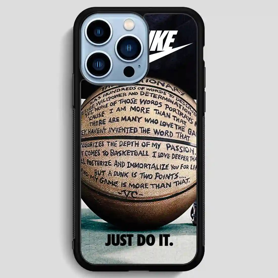 Just Do It Quote Basketball iPhone 13 Pro Max Case