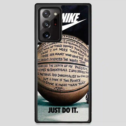 Just Do It Quote Basketball Samsung Galaxy Note 20 Ultra Case