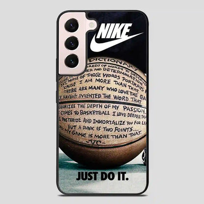 Just Do It Quote Basketball Samsung Galaxy S22 Plus Case