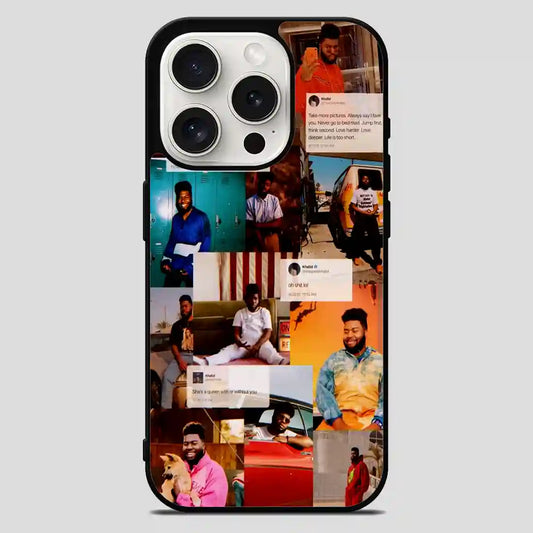 Khalid Collage Rapper iPhone 15 Pro Max Case