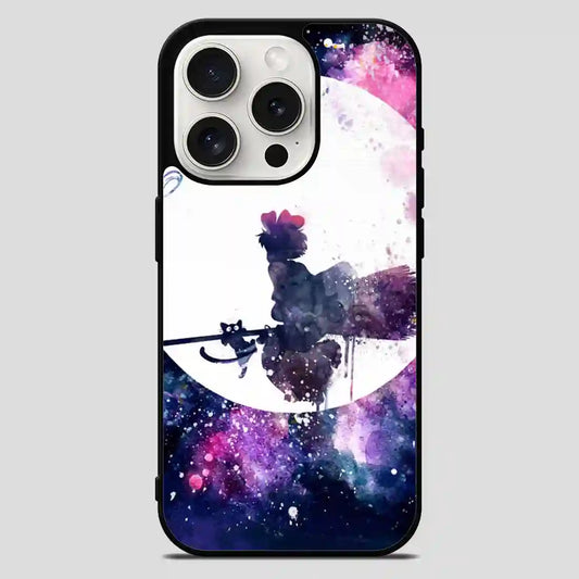 Kikis Delivery Service Flying Near The Moon iPhone 15 Pro Max Case